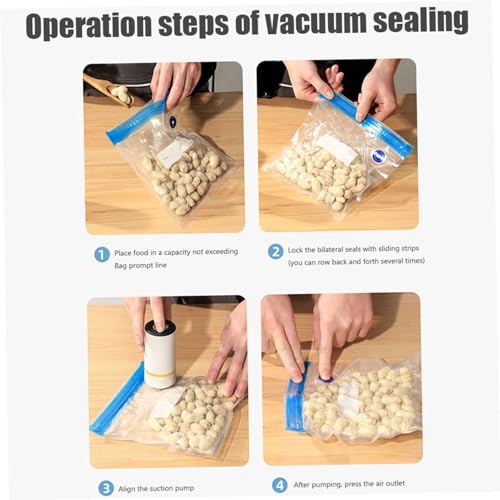 Scellant à vide à main avec 12 sacs de conservation pour biscuits et collations - 4
