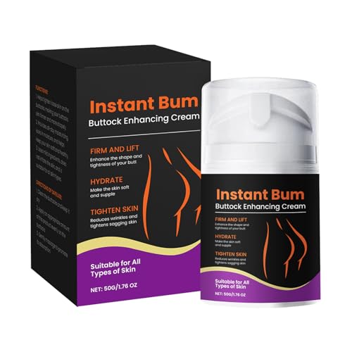 Crema de Aumento de Glúteos,Crema Reafirmante Corporal las Caderas,Cream Anticelulítica,Realza los Glúteos,Moldea Eficazmente las Nalgas Reafirmantes,50G