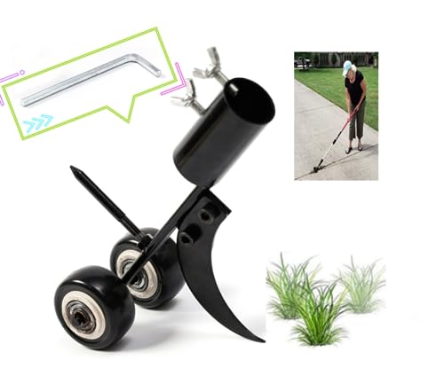 Murosat Crevice Weeding Tools with Wheels, Stand Up Manual Weed