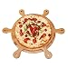 ChengBeautiful łopatka do pizzy taca do pizzy chleb sushi ciasto talerz na owoce (kolor: Bambus, rozmiar: 27 x 34 cm)