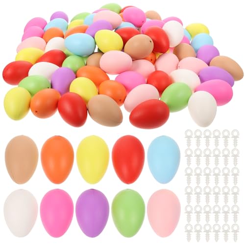 DECHOUS �C�[�X�^�[�G�b�O�����p�v���X�`�b�N���V�~�����[�V������100pcs �݂艺����DIY�N���t�g�L�b�g �p������ �� �J���[