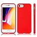 iPhone 7 Red Case/iPhone 8 Red Case, technext020 Shockproof Ultra Slim Fit Silicone TPU Soft Gel Rubber Cover Shock Resistance Protective Back Bumper for iPhone 7 / iPhone 8 Red