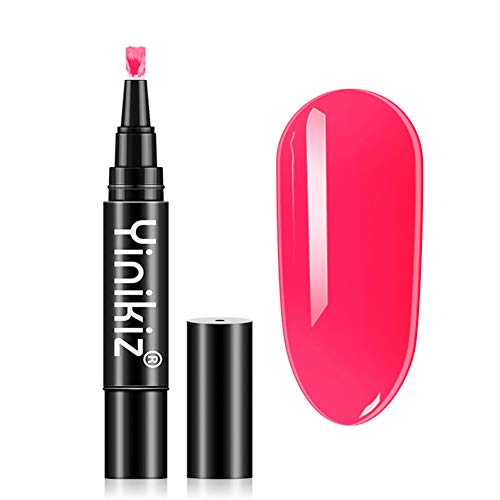 Pintauñas Gel, Lápiz de Pintauñas de Un Paso en Gel, Lapiz Esmalte 3 en 1, No Se Necesitan Capas Superiores Ni Capas Base, U-V/LED Esmalte de Uñas para Manicura, Adecuado para Principiantes
