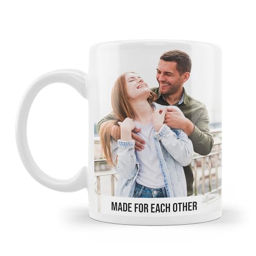 CanvasChamp Personalized Coffee Mug 11 Oz with Picture, Text or