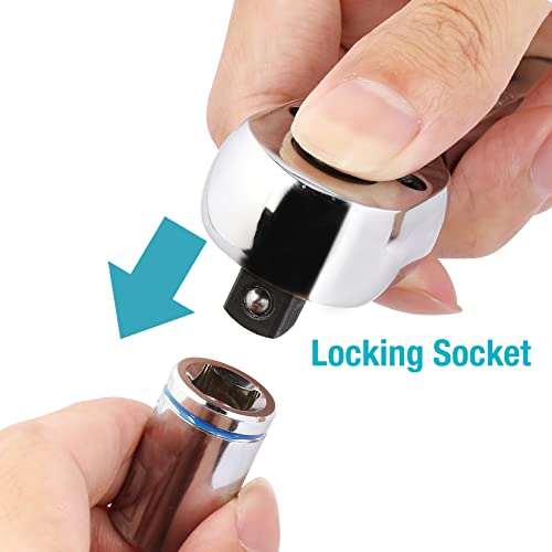 Duratech 1/4-Inch Drive Ratchet, 90-Tooth Quick-Release Ratchet Wrench, Reversible, Chrome Alloy Made, Full Polished #TOP4