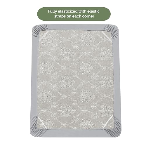 Elegant Comfort 20RW-18INCH-SMART-FITTED-Q-SILVER Premium Hotel Quality Extra Deep Pocket 18 Inch - 21 Inch Single Fitted Sheet thumb #3