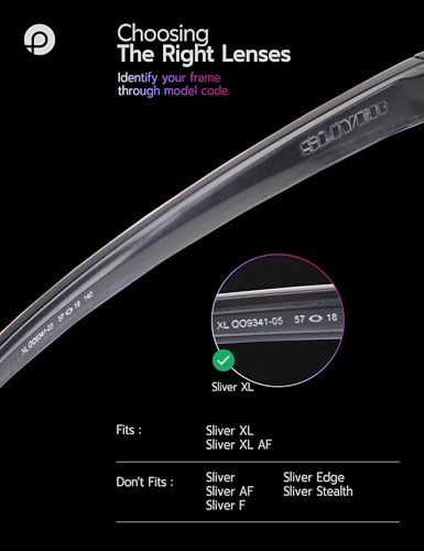 Image of Replacement Lenses for Oakley Sliver XL OO9341 57mm Sunglass - Precision Fit, UV Block & Impact Resistant