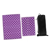 Kisangel 2個 折りたたみ式フォームクッション 屋外 ポータブルシートクッション ハイキング 防水 パッド フォームマットレス折りたたみ可能 座る 折り畳み 紫の,purple Xpe