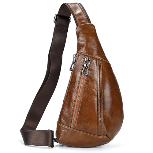 Bolso bandolera de piel para hombre: evita bolsillos llenos con comodidad