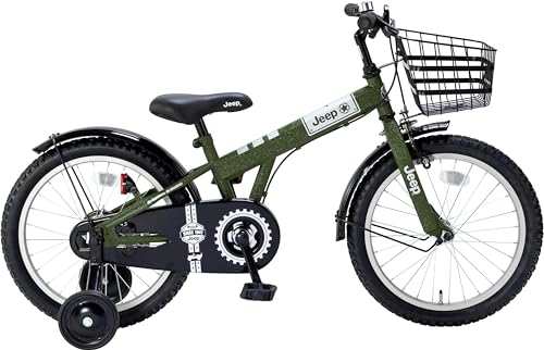 ジープ JEEP JE-18G 幼児自転車 18インチ オリーブのサムネイル