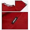 European Embroidery Letter Trend and Wear for Men Comfortable and Loose Casual Crew Neck Short Sleeve T-Shirt, red, 4XL #3