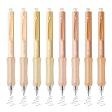 Valtiner Gelstifte, einziehbar, 0,5 mm Farbverlauf, feine Spitze mit schwarzer Tinte, glattes Schreiben, schnell trocknend, für Büro, Schulbedarf, Journaling, Notizen, Khaki, 8 Stück