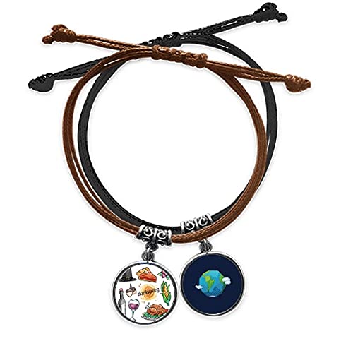 Pulsera de cuerda de Acción de Gracias un lazo de gratitud y amor
