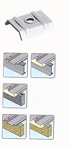 Preisvergleich Produktbild 25 Stück Kalotten Alu für Lichtplatten - Trapezbleche Profil 35 / 207