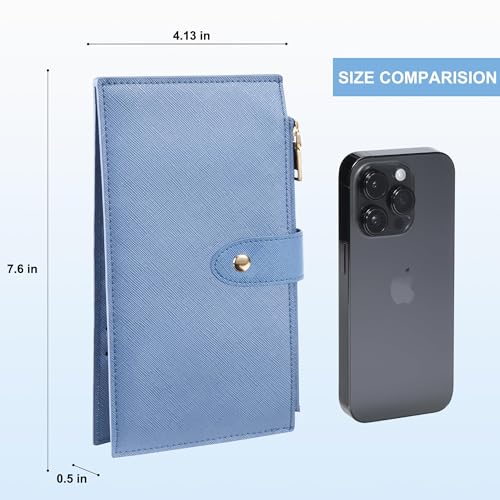 Image of Travelambo RFID Wallet Women Large Size Bifold Multi Card Wallet Case with Zipper Pocke Credit Card Holder for Women