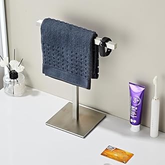 Bathroom Hand Towel Holder Stand，T-Shape Hand Towel Holder Stand SUS304 Stainless Steel for Bathroom，Kitchen or Vanity Countertop
