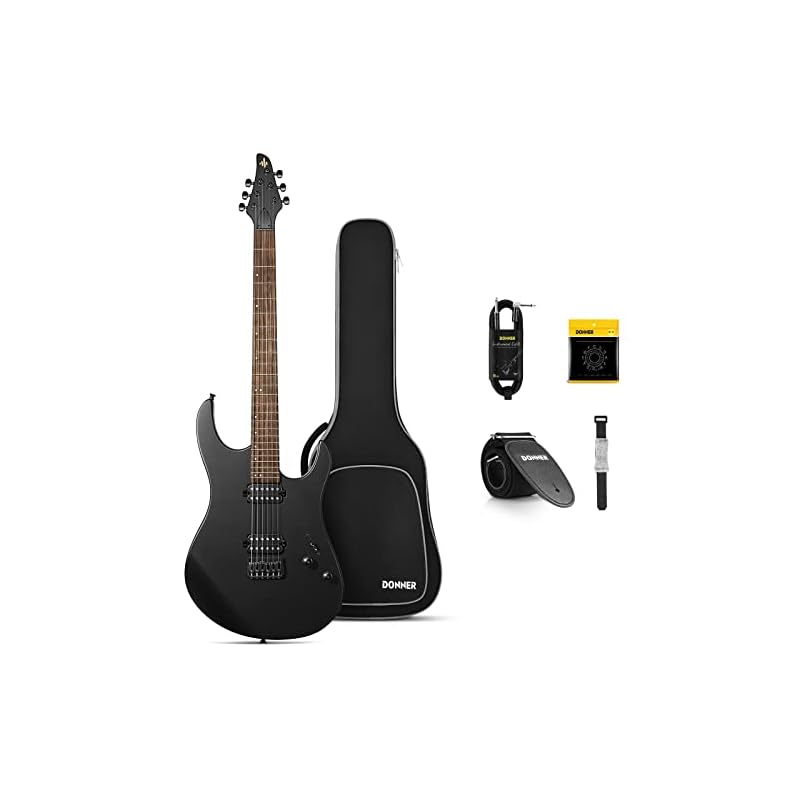 Donner Metal Electric Guitar & 3W Mini Electric Guitar Amp