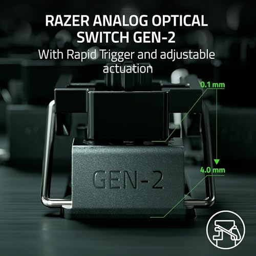 Image of Razer Huntsman V3 Pro Mini 60% Esports Gaming Keyboard: Analog Optical Switches - Razer Snap Tap - Rapid Trigger - Adjustable Actuation - Dual-Purpose Mod Keys - Doubleshot PBT Keycaps - Black