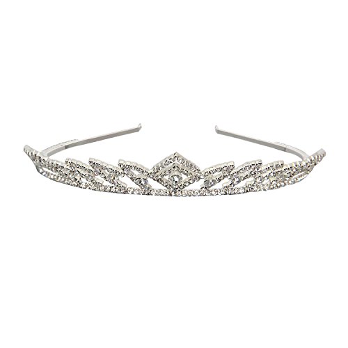 Valdler Rhinestone Crown Headband Tiara for Wedding Bridal Prom LCR13-43