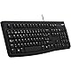 Logitech K120 Kabelgebundene Business Tastatur für Windows und Linux, USB-Anschluss, Leises Tippen, Robust, Spritzwassergeschützt, Tastaturaufsteller, Spanisches QWERTY-Layout - Schwarz