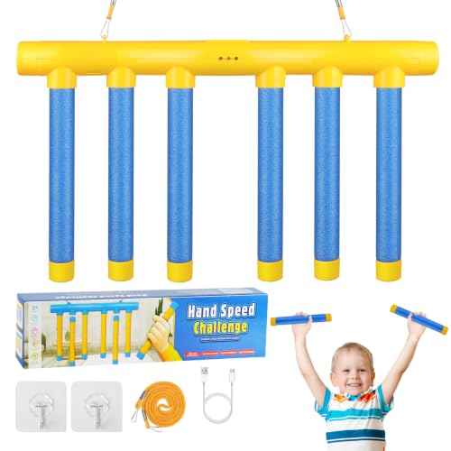 Vicloon Reaktionstraining Spiel Indoor Interaktive Spiele Multifunktionales mit Fallenden Stöcken Catching Sticks Game Fallende Stöcke Spiel für Kinder und Erwachsene