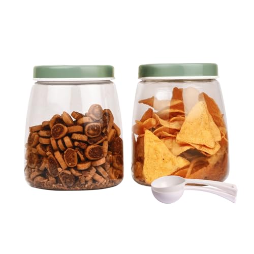 Image of FLAIR Cubics Stackable Container Set (Green, Set of 2 (1500ml each))
