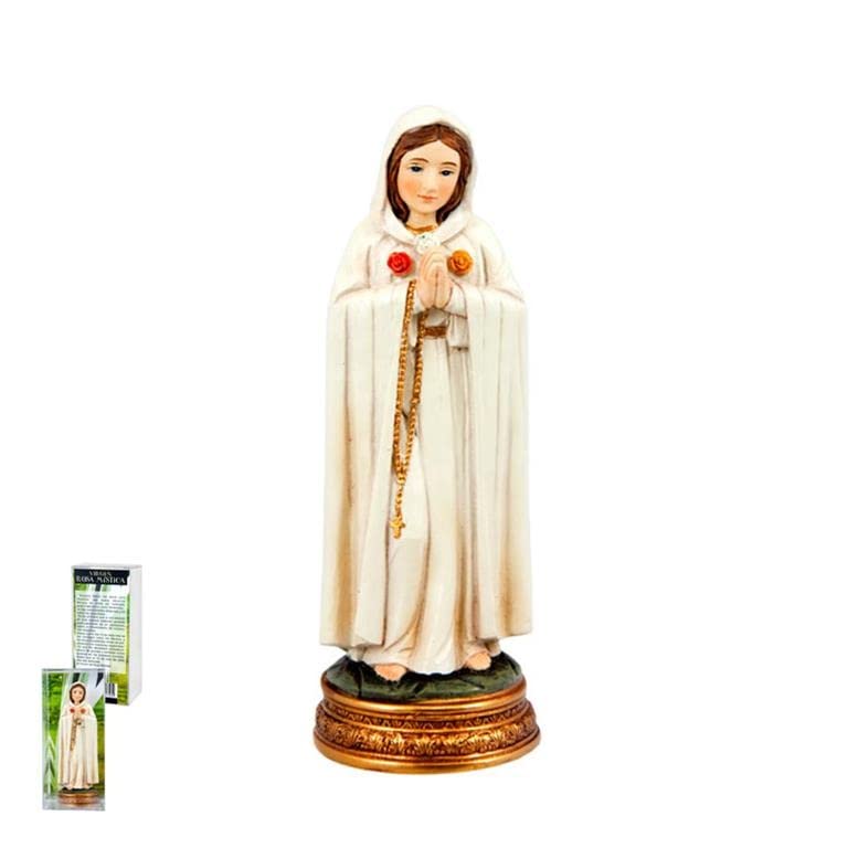 Trofeos Cadenas | Virgen Rosa Mistica, Figura Religiosa, Resina, 12 cm