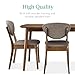 Best Choice Products 5-Piece Dining Set, Compact Mid-Century Modern Table & Chair Set for Home, Apartment w/ 4 Chairs, Padded Seats & Backrests, Wooden Frame - Walnut/Light Gray