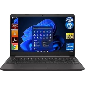 HP Notebook 250 G9, Display Laptop 15.6″ Full HD, CPU Intel Core i5 12Th, 24GB Ram, 1TB (1000GB) NVMe SSD, Windows 11 Pro | Office 2021 Pro Plus | Portatile Pronto all’Uso |