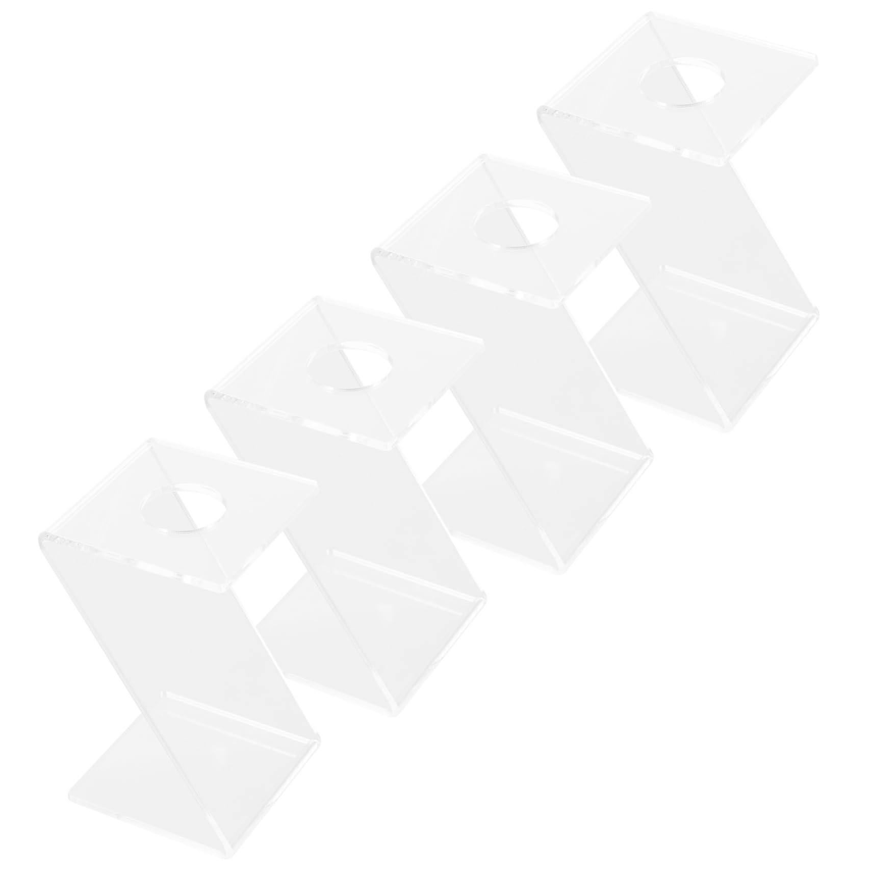 HEMOTON 4pcs Baseball Display Shelf Desktop Sports Equipment Organizer Acrylic Balls Holder