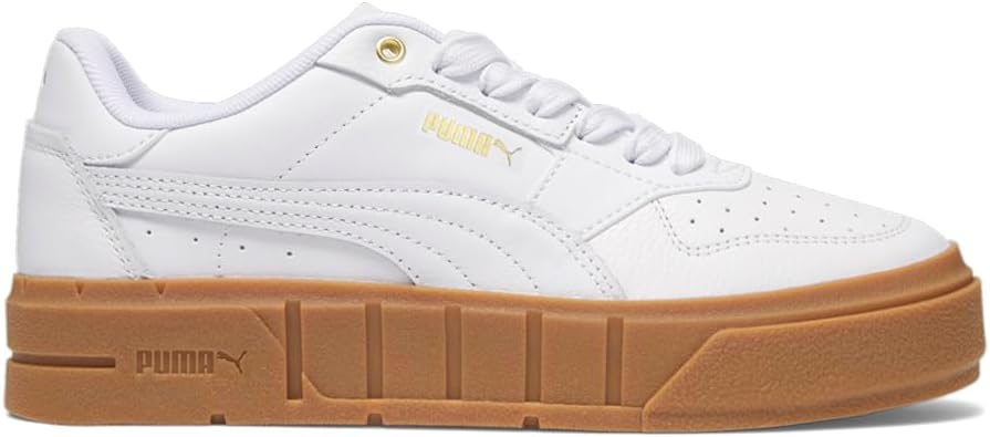 PUMA レディース Cali Court レザースニーカー, ホワイトホワイト 