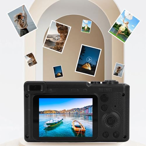 Câmera Digital Infantil Com tripé, Câmera de Vídeo HD de Lente Dupla Frontal Traseira 12MP 1080P, Câ