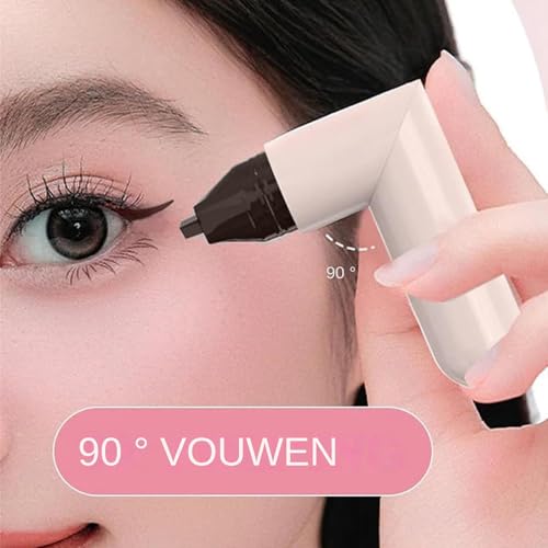 Sello de lápiz de ojos impermeable de doble cara y plantilla correctora de cejas 3