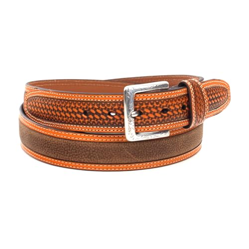 ARIAT Men's Basket Billet Double Stitch Belt
