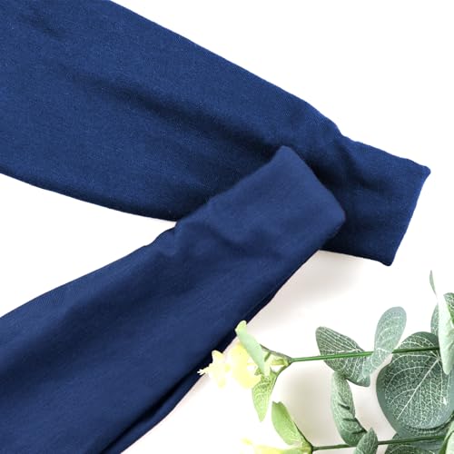 Image of DRESHOW Yoga Sports Headbands for Women Elastic Non-Slip Headbands Workout Running Hair Bands 6 Pack