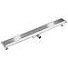 Produktbild TecTake Edelstahl Duschrinne Bodenablauf Ablaufrinne Duschablauf Boden Ablauf Rinne mit Siphon und Zubehör - Diverse Größen - (80cm)
