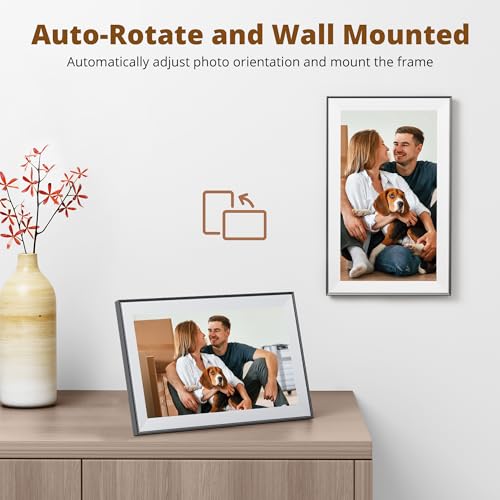 Dragon Touch Cornice Digitale Foto 15,6" Wifi Touch Screen Ips Full Hd 1920×1080, Portafoto Digitale Con 32GB, Rotazione Automatica E Condivisione Foto Video - 7