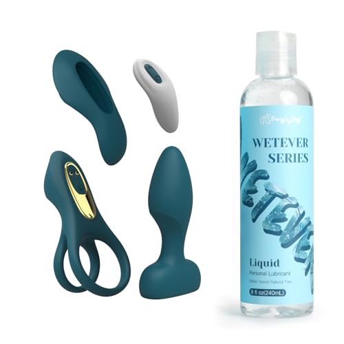 Tracy's Dog Vibrator Kit for Couples, Removable Vibrating Bullet with 4 Silicone Attachments