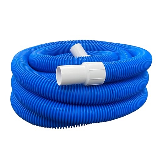 Poolzilla Spiral Wound EVA Vacuum Hose 1.5'x36' (38mm x 11m) With Swivel Cuff, Heavy Duty Hose That...