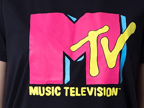 INTIMO MTV Womens' Music Television Neon Cassette Tape Sleep Pajama Set Short4