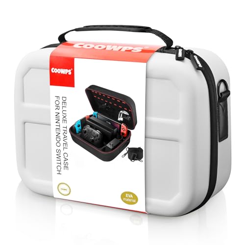 COOWPS Switch Case for Nintendo Switch &amp; OLED Model, Travel Storage Case
