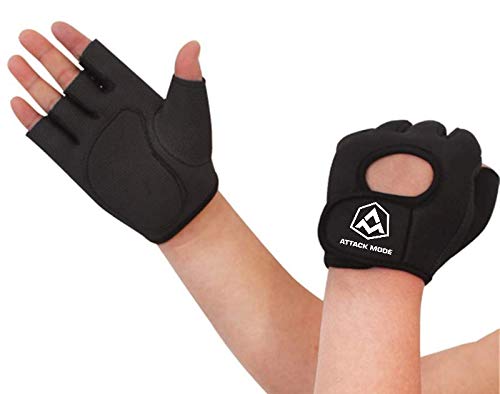 Attack Mode Workout Gloves (Medium, Black)