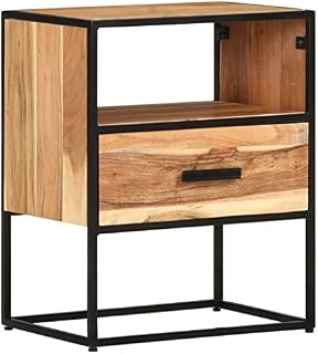 FAMIROSA Bed Cabinet 40x30x50 cm Solid Acacia Wood-7444