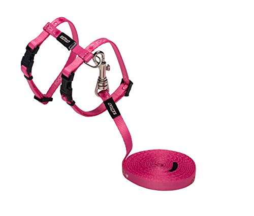 Rogz Catz Kiddycat Lead And Harness, Extra Small, Pink Heart #TOP16