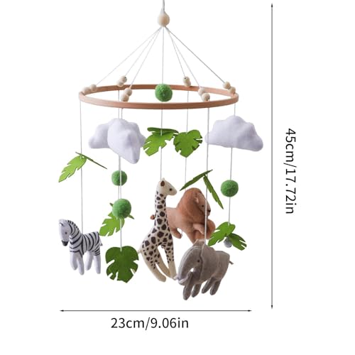 Mobile enfant pour berceau en feutrine animale - 5