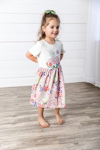 Image of Disney Minnie Mouse Princess Frozen Elsa Stitch Girls Dress Sleeveless & Short Sleeve Casual Summer Clothes Baby to Toddler