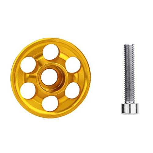 Stem Top Cap | Bicycle Front Fork Headset Top Cap - Hollow Out Aluminum Alloy Front Fork Top Cover, Stem Top Caps Bowl Bike Stem Cover with Screws ??, Gold