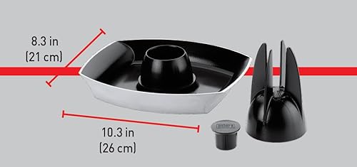 Weber Deluxe Geflügelhalter/Edelstahlhalter für saftiges Hähnchen mit integrierter Tropfschale für aromatisches Grillen – Silber (6731)