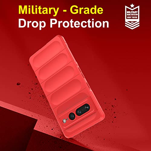 Image of Amazon Brand - Solimo Mobile Cover for Google Pixel 7 Pro 5G (Silicone Red)