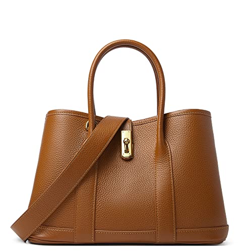 Bolso Satchel de Cuero Genuino para Mujer con Asa Superior miniatura 1